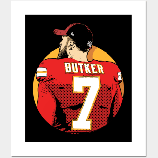Harrison Butker comic style Posters and Art